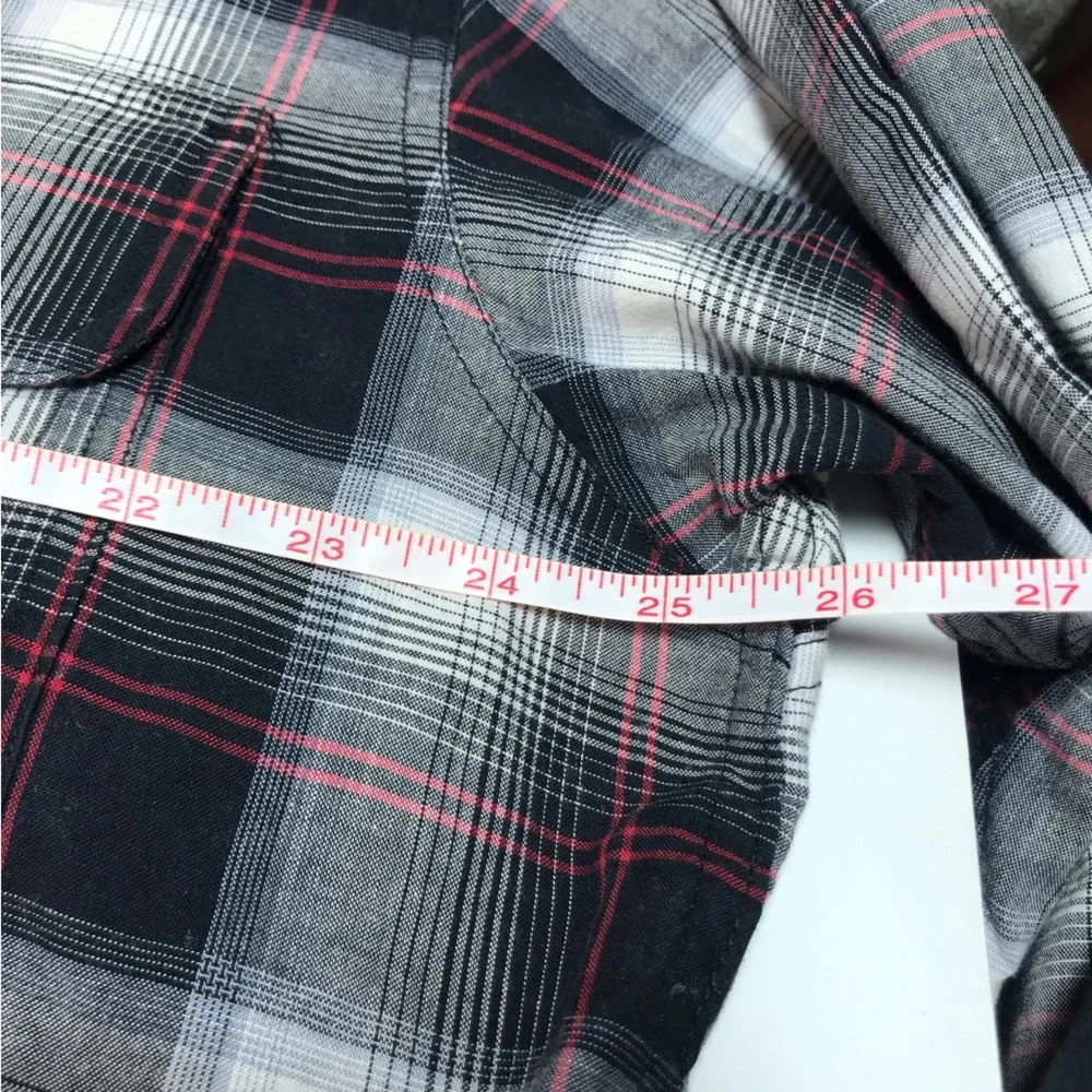 Browning Men's Black & White Plaid Long Sleeve Button Down Shirt - Picture 10 of 11